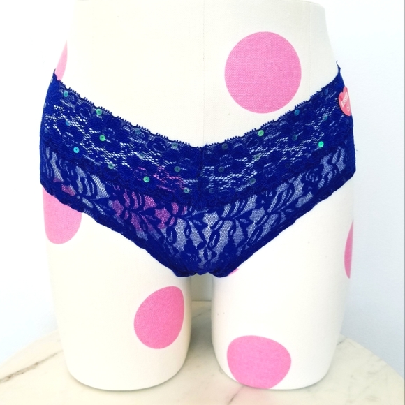 Victoria's Secret PINK Vintage Low Rise Sequin Bling Hipster Cheeky Panty NWT - Picture 13 of 15
